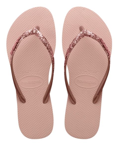 Havaianas - Slim Glitter II - 4146975, Colour: Pink/Pink, Sizes: 35-36 (UK3-4)
