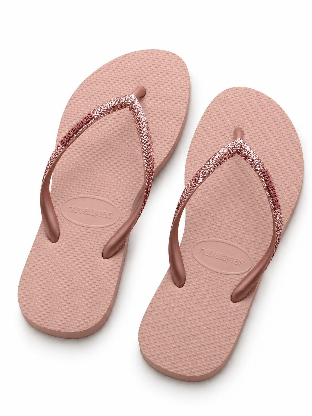 Havaianas - Slim Glitter II - 4 colour options, Colour: Pink/Pink, Sizes: 35-36 (UK3-4)