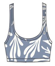Lizzy - Alloo - Bikini Top - Blue Matisse Leaf