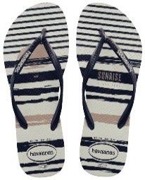 Havaianas -Slim Nautical  - 4137125-5035, Colour: White / Navy / White, Size.: 37-38