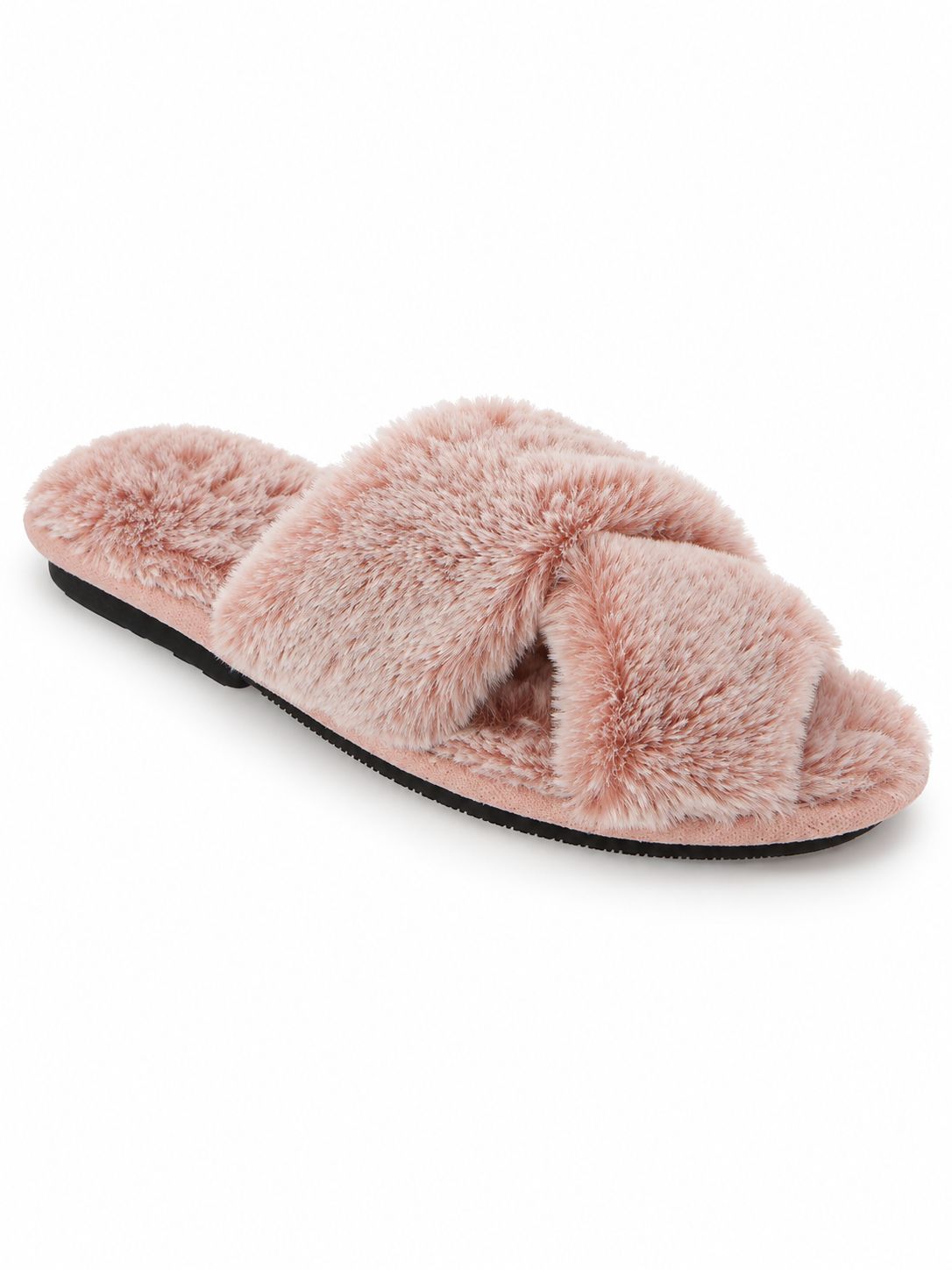Hush Puppies - Ambra - Faux Fur - 3 colour options, Colour: Pink Fox, Sizes: UK4