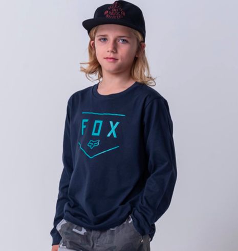 Fox - Youth Shied L/S Tee - Deep Cobalt - Fox5015