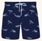 Granadilla - Mens Original Shorts - Sea Life Wales - Blue, Sizes: X-Small