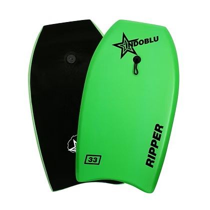 Indoblu - Bodyboard - Ripper 33", Colour: Gloss Black/Green