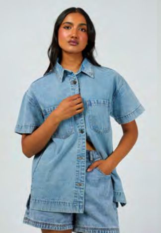 AAE Simi Denim Shirt - Light Blue
