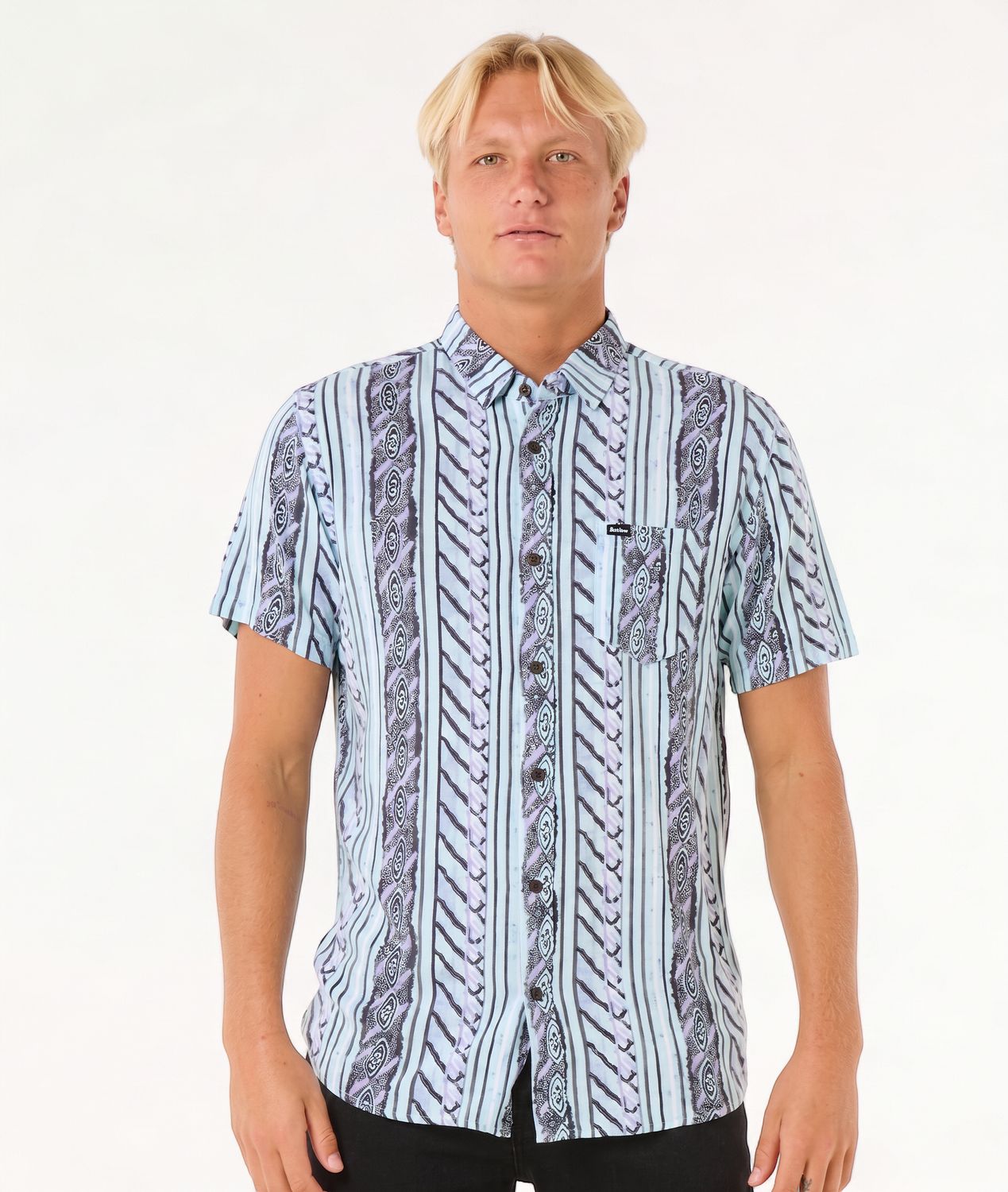 Rip Curl - Fun Times S/S Shirt - Aqua, Colour: Aqua, Sizes: XS