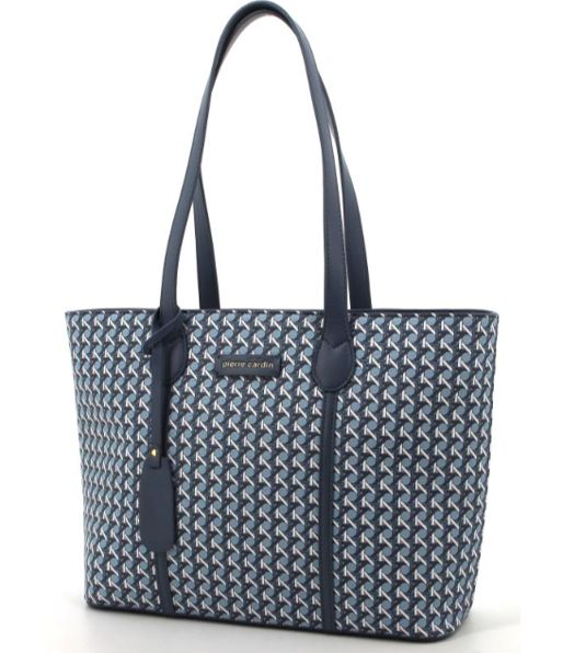 Pierre Cardin - Zoe Printed Tote, Colour: Blue
