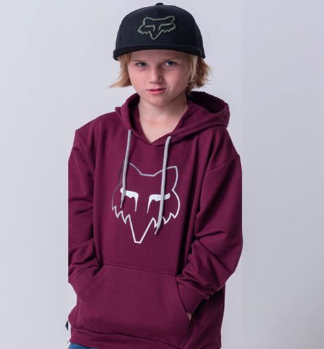 Fox - Youth - Detonate PO - Hoodie - Maroon - Fox5017