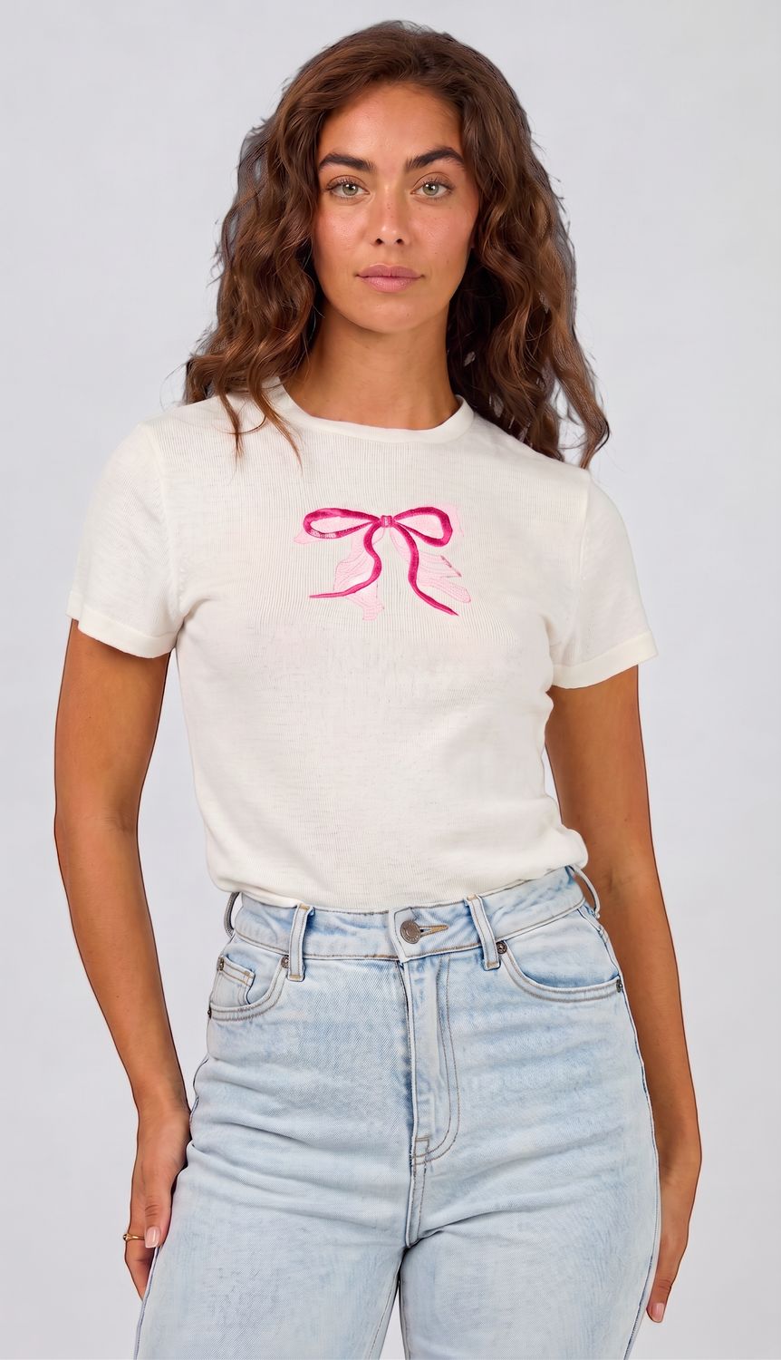 AAE - Postale Baby Tee - VWhite, Sizes: 8