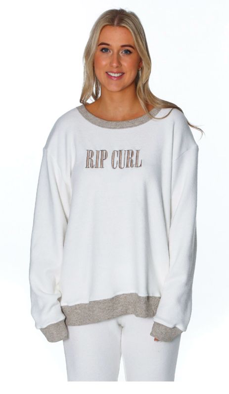 Rip Curl - Locals Contrast Pullover - Oatmeal - W25LFE09, Sizes: XS
