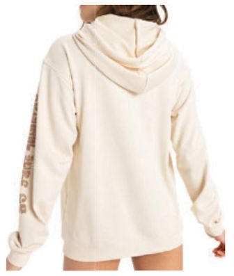 Roxi - Surf Stoked Hoodie Terry Vint- Parchment