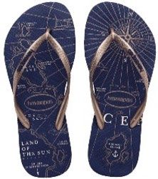 Havaianas - Slim Nautical - Navy Blue / Rose - 4137125-5035 Gold / White