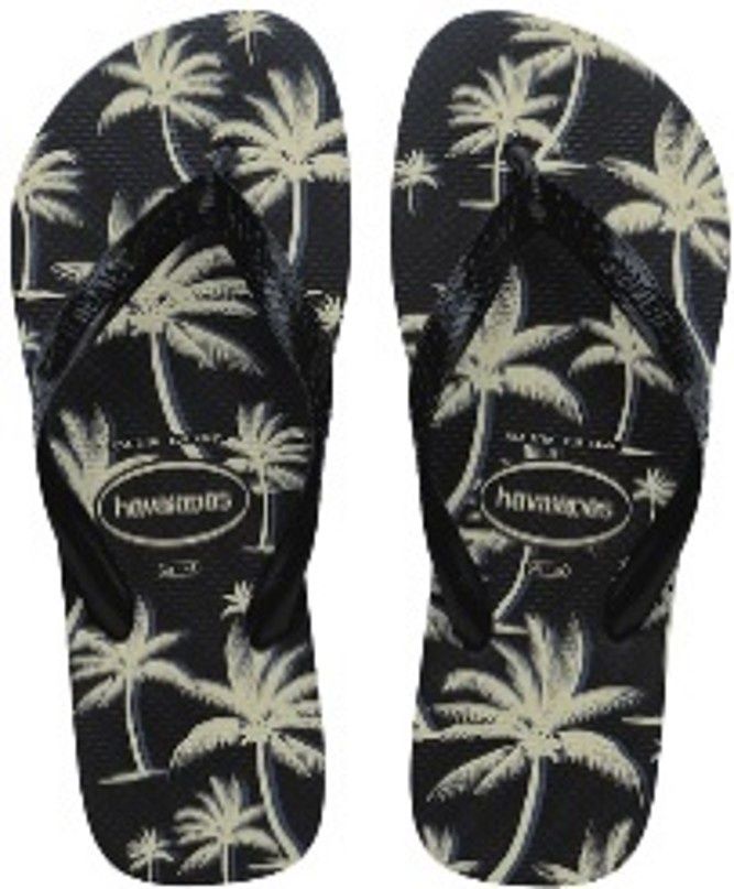 Havaianas - Aloha - 4111355-4058, Colour: Black / White, Sizes: 37/38 (UK4-5)