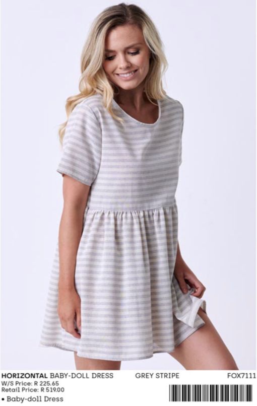 Fox - Horizontal Baby-Doll Dress - Fox7111
