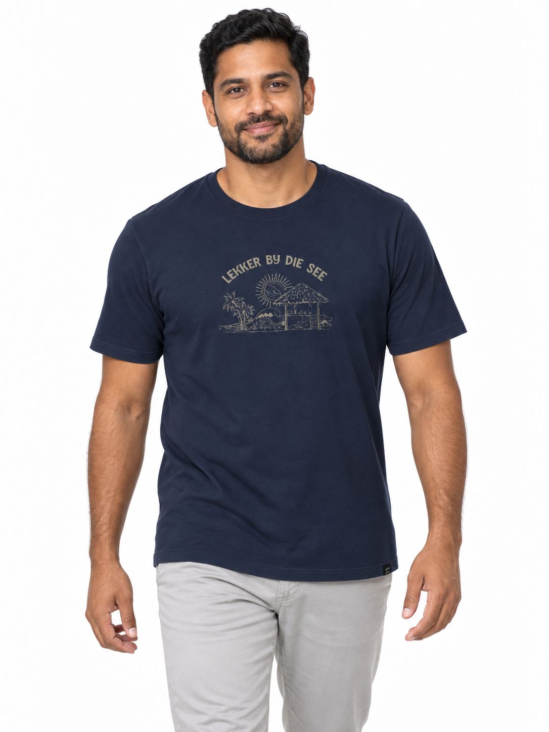 Lizzard - Beach Bar - Lekker By Die See Navy - SAM118, Sizes: Small