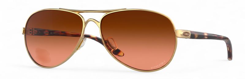 Oakley -Polished Gold Prizm Brown Gradient Sun Glasses