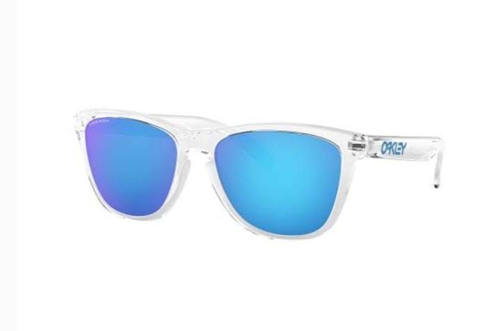 Oakley- Sun Glasses 90061553, Colour: Polished Clear Prizm Sapphire, Description: Frogskins XS