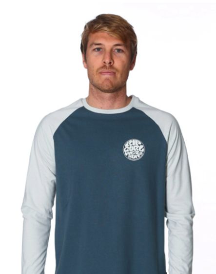 Rip Curl - Wettie Logo Raglan Sleeve - Dark Slate