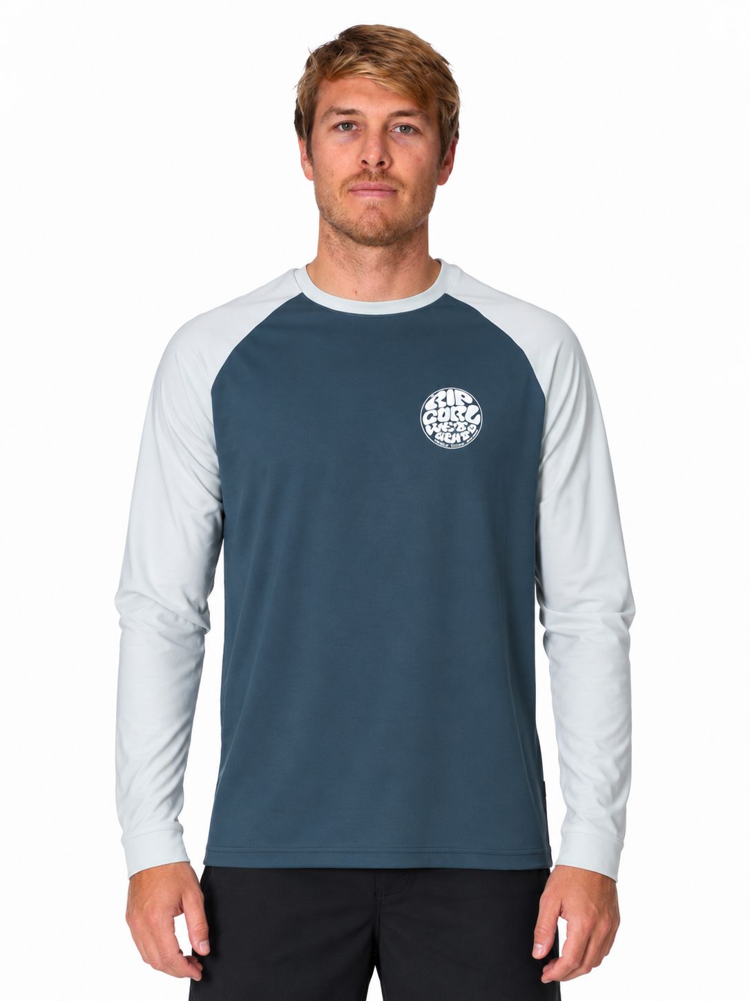 Rip Curl - Wettie Logo Raglan Sleeve - Dark Slate, SIze: XS