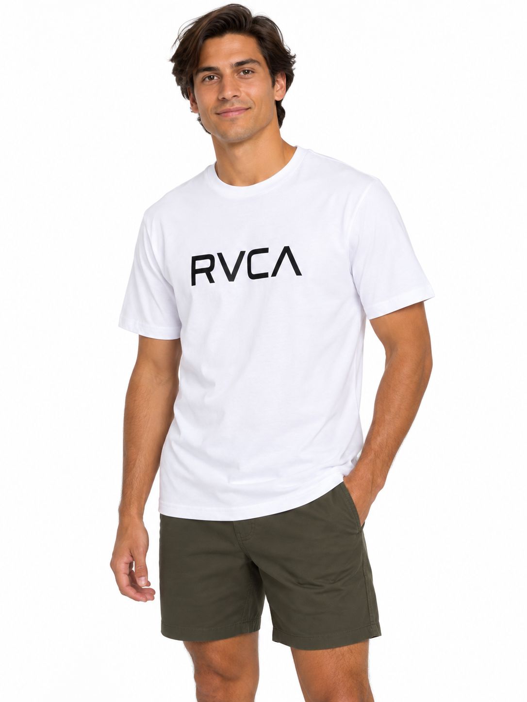 RVCA - S/S T-Shirt - Big Rvca SS - White - MENS, Sizes: X-Small