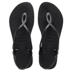 Havaianas - Luna Sandal - 4129697, Colour: Black, Sizes: 33-34 (UK2)
