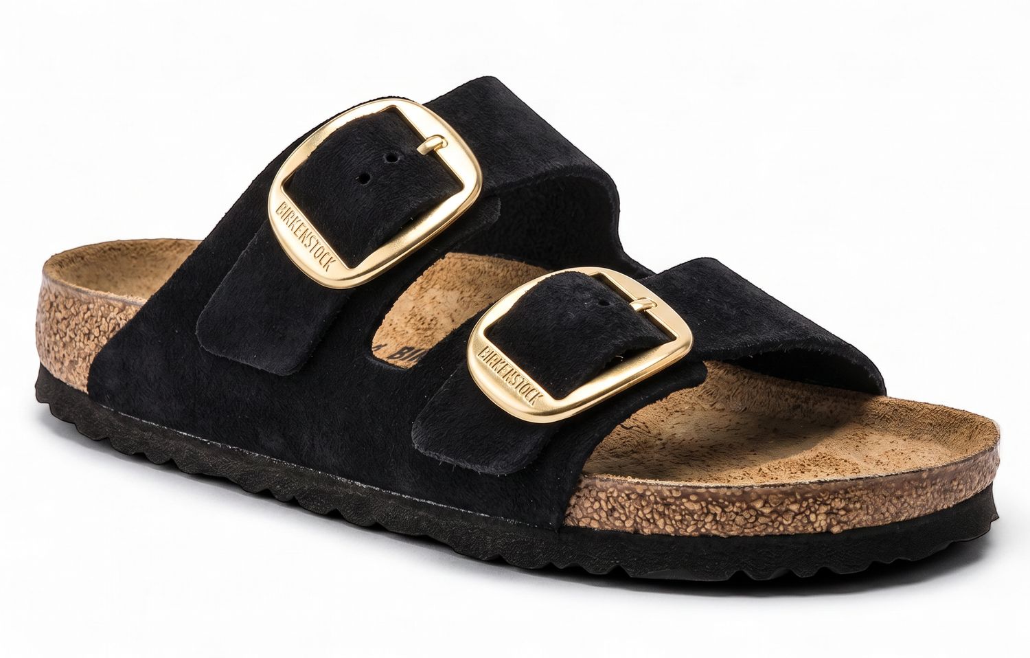 Birkenstock - Arizona - Big Buckle Nubuk Leather -  COAE001, Colour: Black, Size.: N36