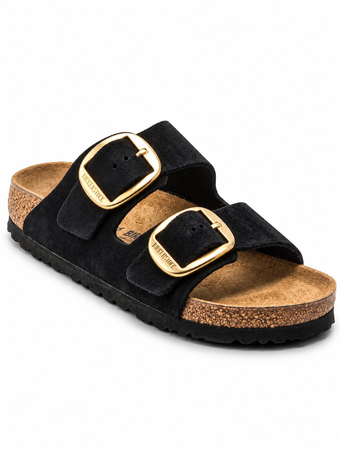 Birkenstock - Arizona - Big Buckle Nubuk Leather - 4 colour options, Colour: Black, Sizes: N36