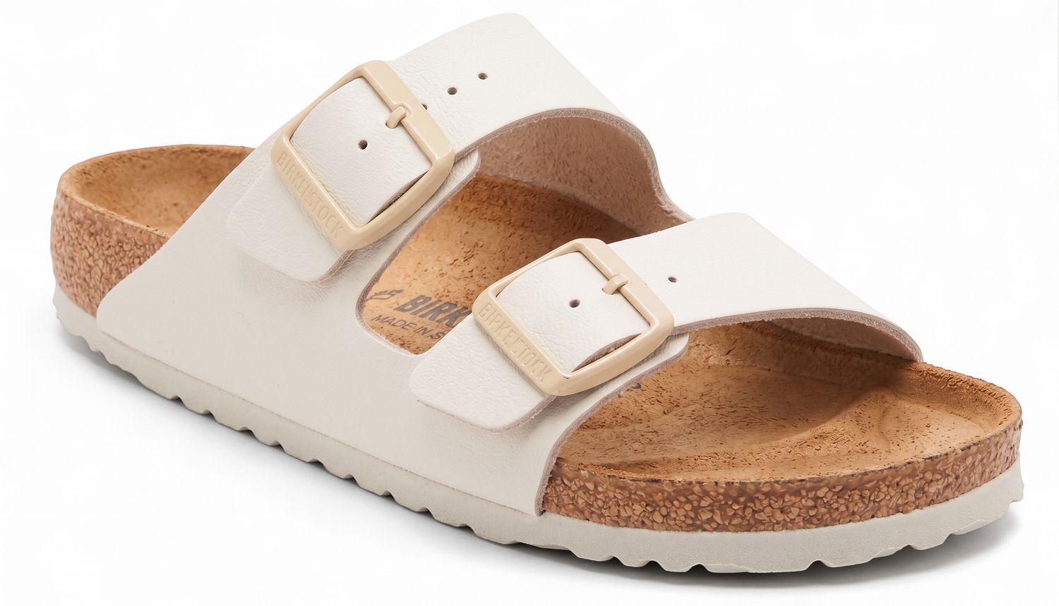 Birkenstock - *Arizona - Birko -Flor -  Eggshell - Regular Fit - 1027346 SS26, Sizes: 36-UK3.5