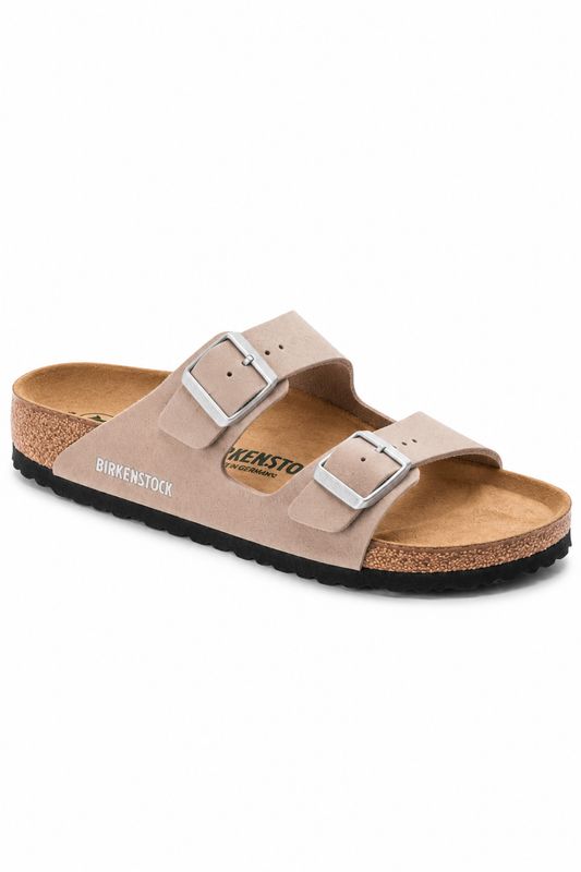 Birkenstock - Sydney Soft Birki Vegan Gray Taupe Synthetic - Narrow Fit -   1026700