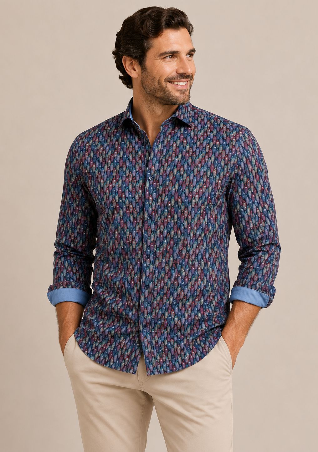 FNF - Long Sleeve Shirt - Cobalt Boat - 31.017, Size.: Small