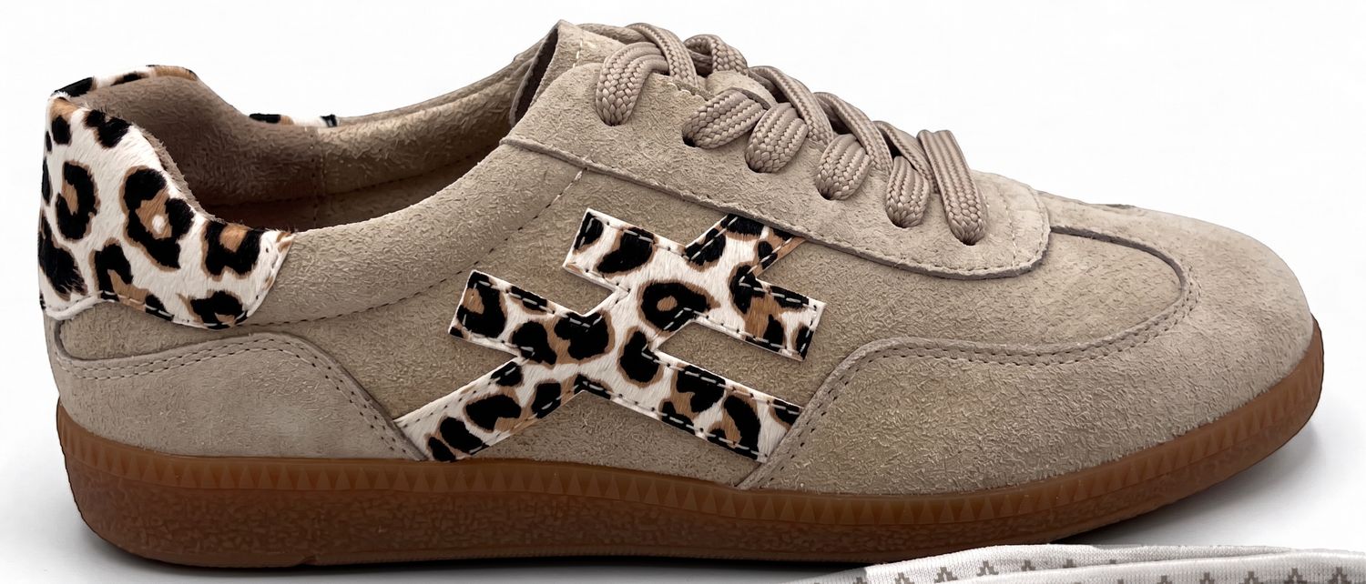 Julz - Lumi - Taupe + Leopard, Sizes: UK3 (36)