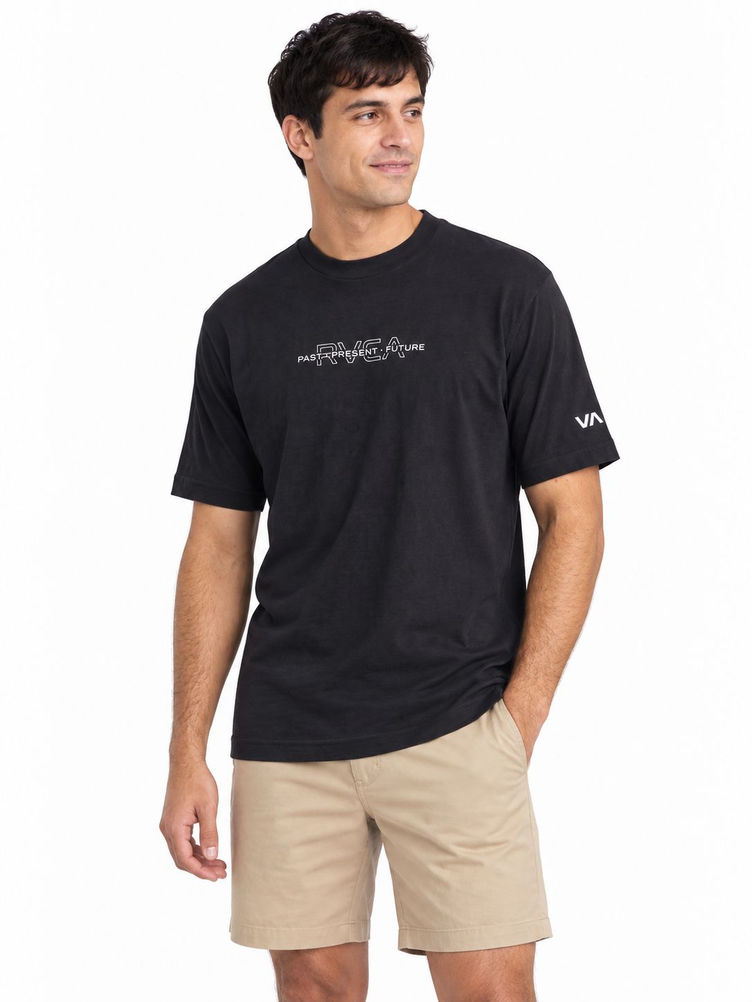RVCA - S/S T-Shirt - Rvca Inline Ss Tee - Black - MENS, Sizes: X-Small