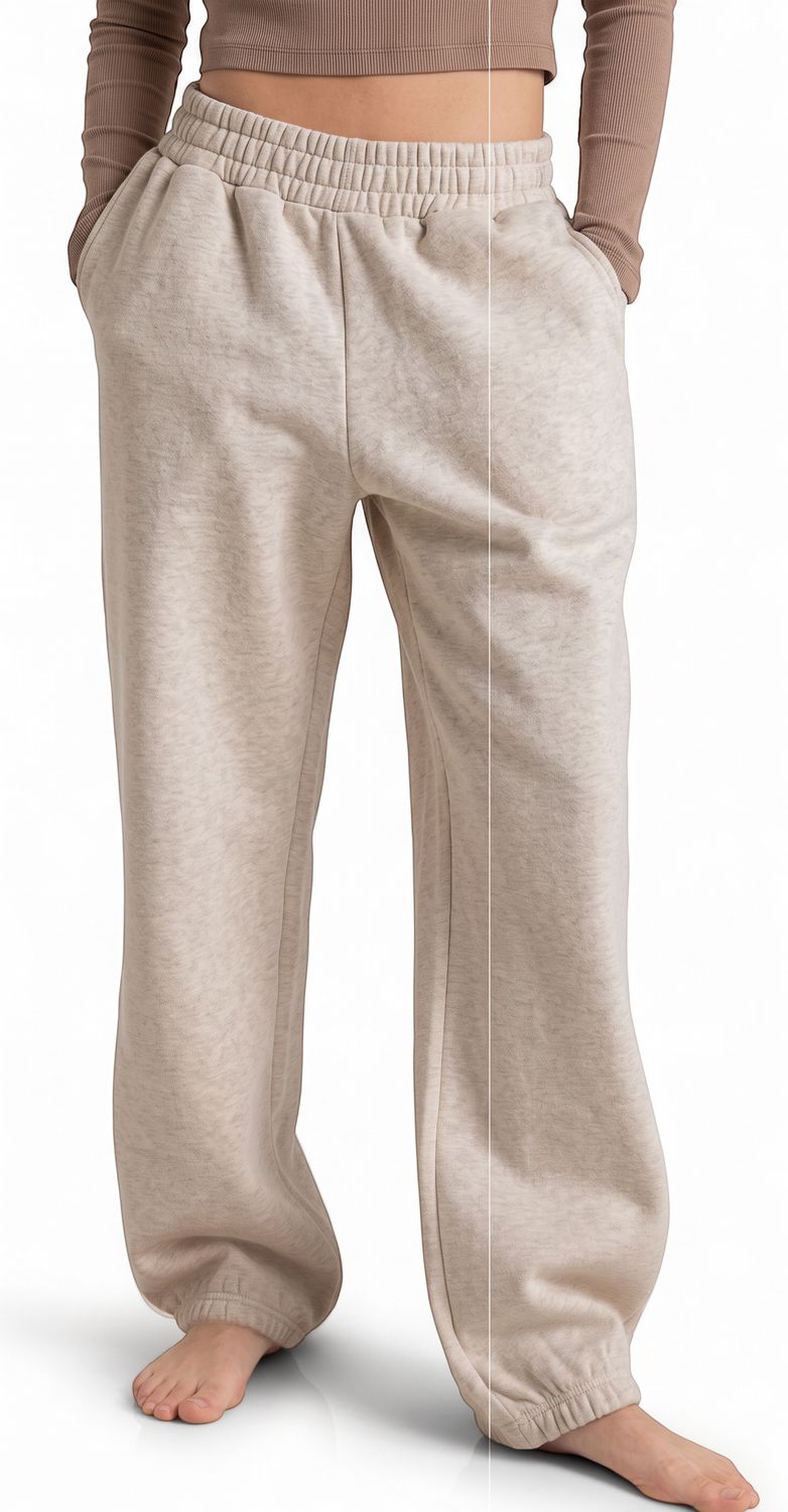 Roxi - In the Morning Trackpant - Oatmeal Heather, SIze: X-Small