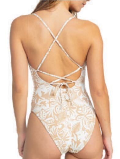 Roxy - Palm Palm One Piece - Ginger Root Suntrip Swim