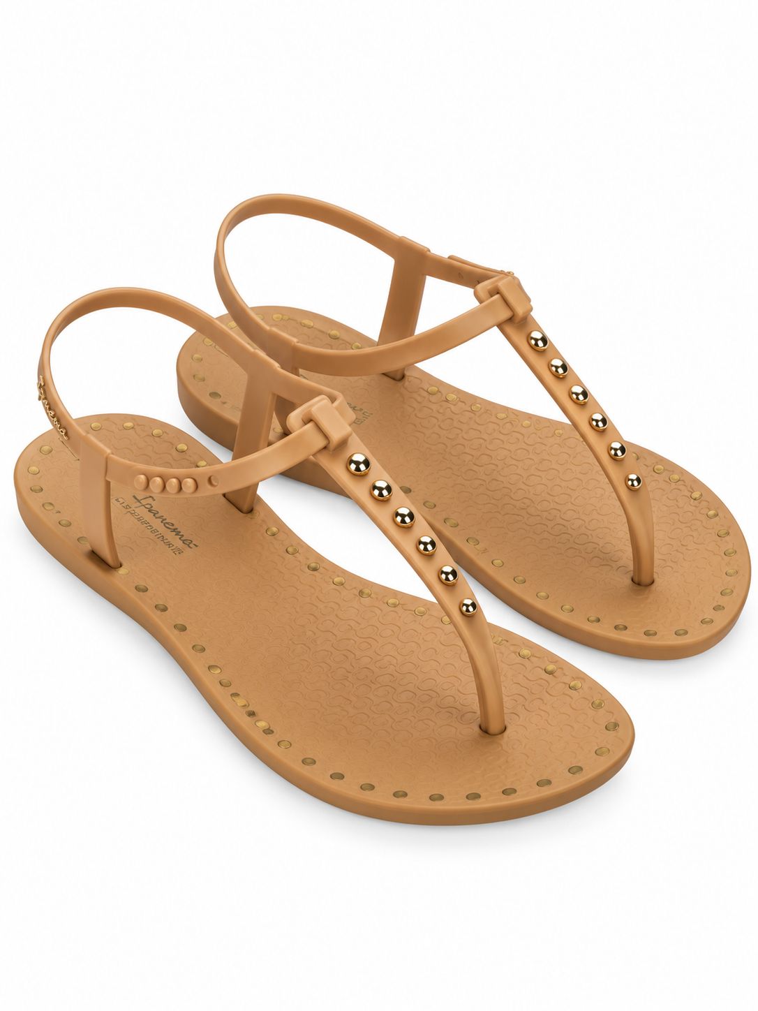 Ipanema - Class Dots -  Beige/Gold dots, Sizes: UK3