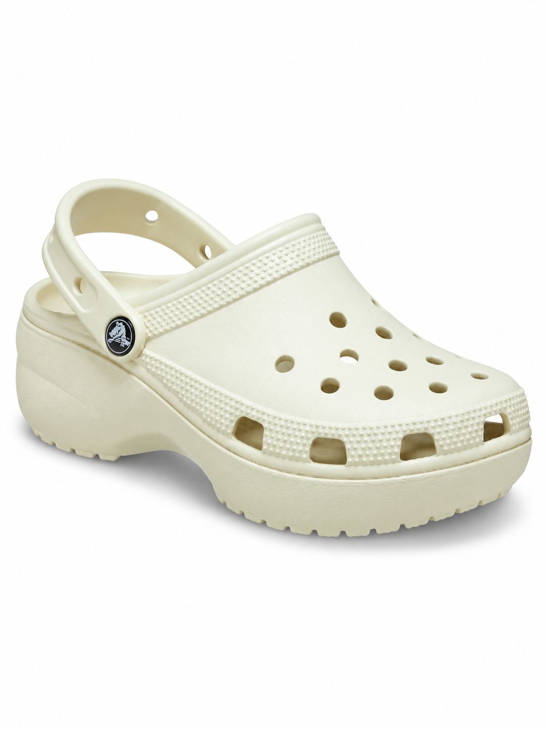 Crocs - Classic - Adult Platform Clog Womens - Bone, Sizes: UK3