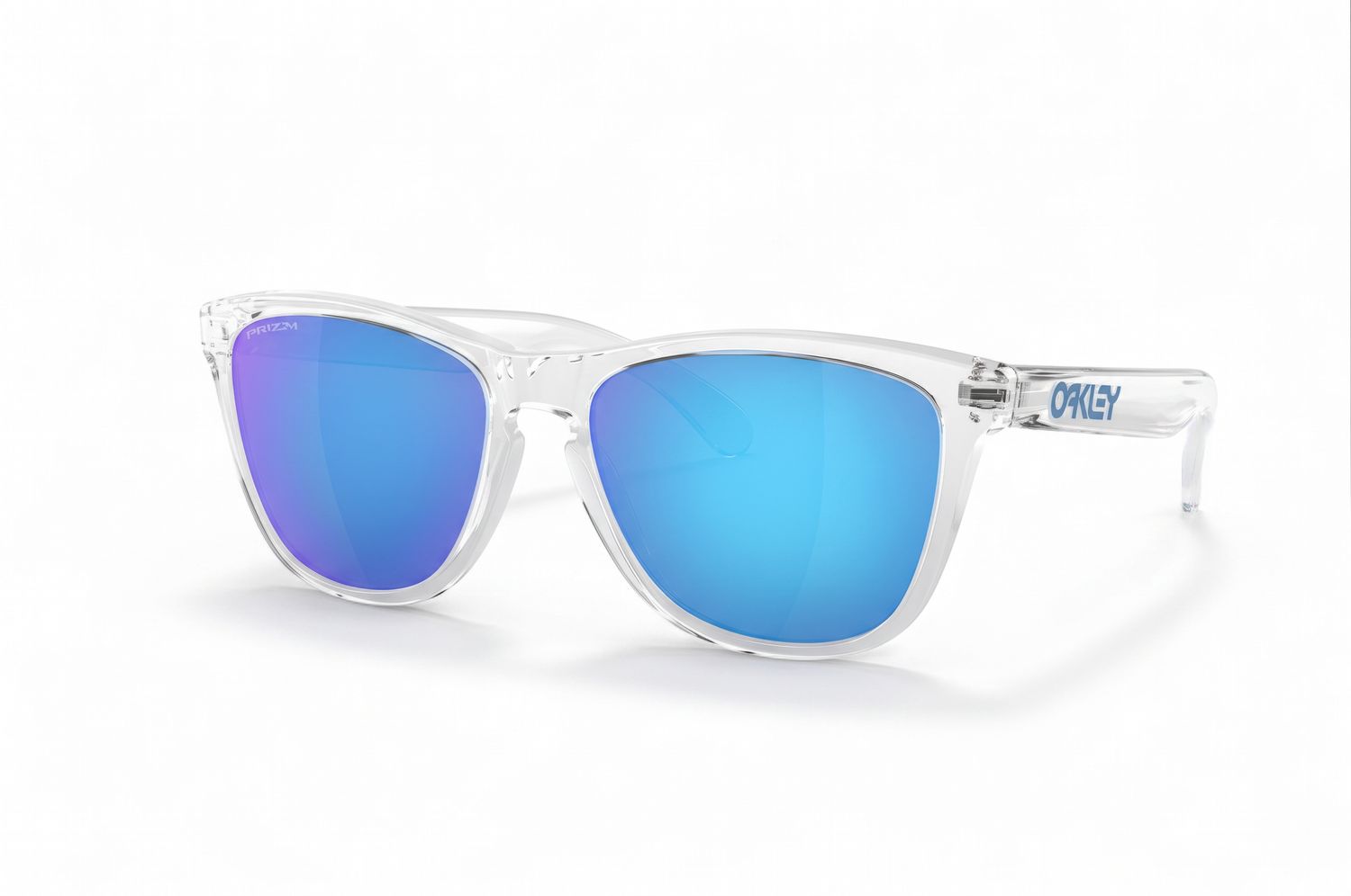 Oakley -Crystal Clear Prizm Sapphire Frogskins Sun Glasses, Colour: Crystal Clear Prizm Sapphire, Description: Frogskins