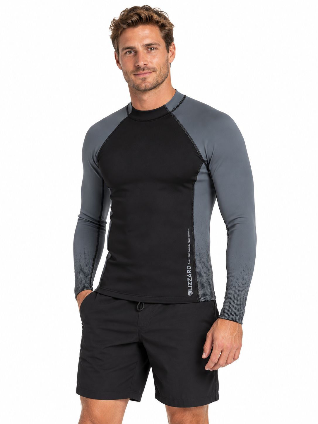 Lizzard - Fintan - 1mm neoprene - Grey/Black - "Hybrid Hot-Tee", Sizes: X-Small
