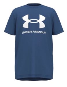 Under Armour - Tees -UA B Sport Style Logo SS - 1363282-432, Colour: Blue, SIze: Y-Small