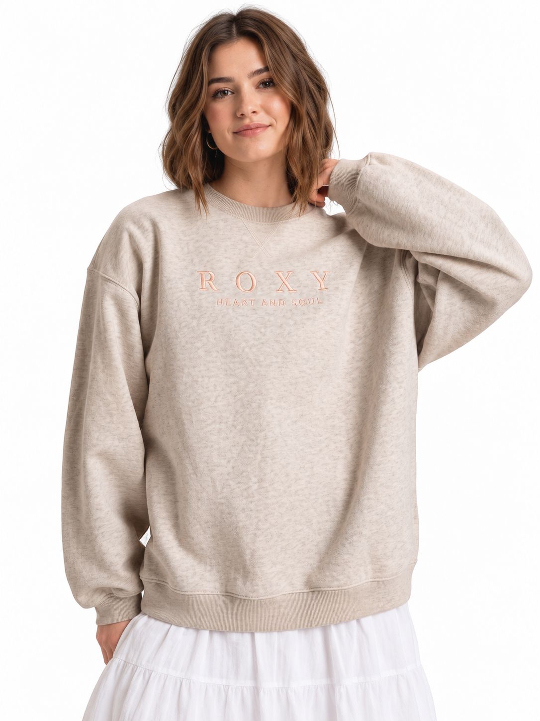 Roxy - In Morning Sunrise - Oatmeal Heather, SIze: X-Small