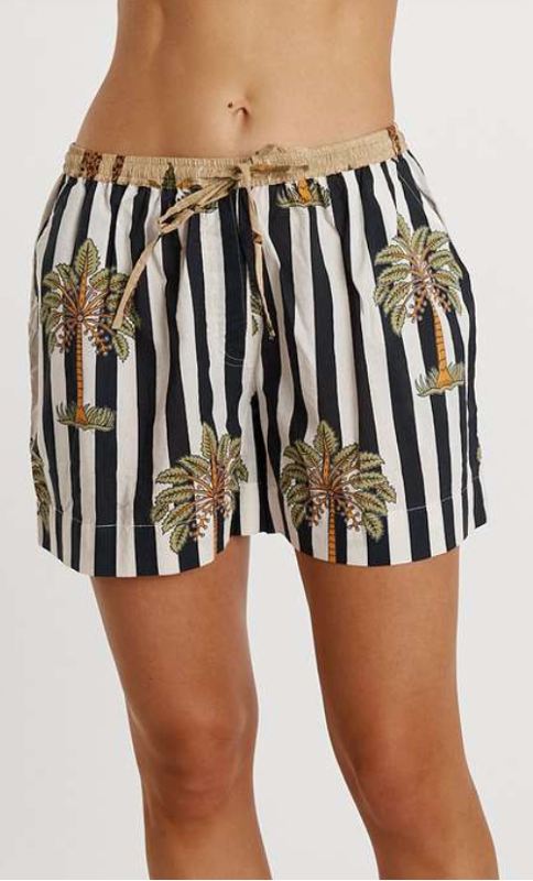 Lulalife Congo Shorts Black Stripe, Size.: XS
