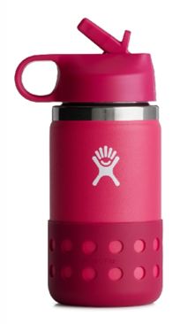 Hydro Flask Kids Hydration Wide Mouth with Straw Lid, Colour: Snapper, Size.: 12oz/352ml