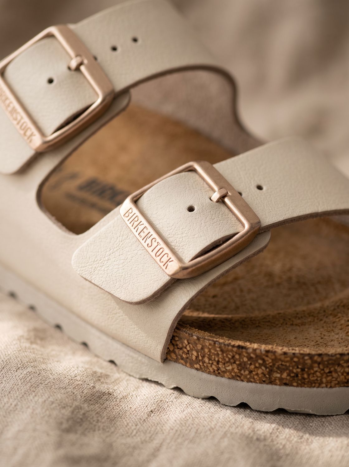 Birkenstock - *Arizona - Birko -Flor -  Eggshell "Best Seller"