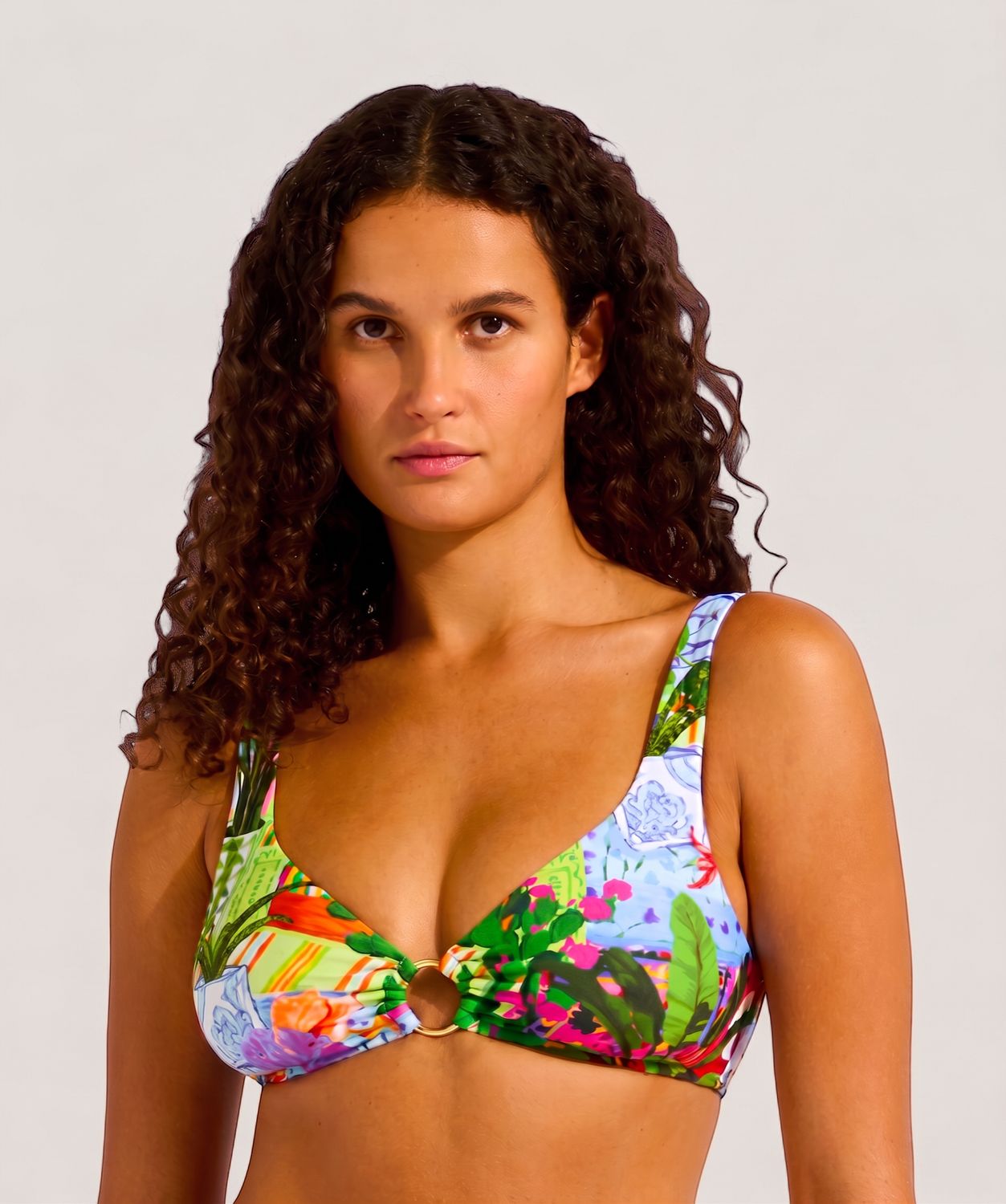 Seafolly -La Boca Ring Front Tank -  Sapphire, Size.: 32