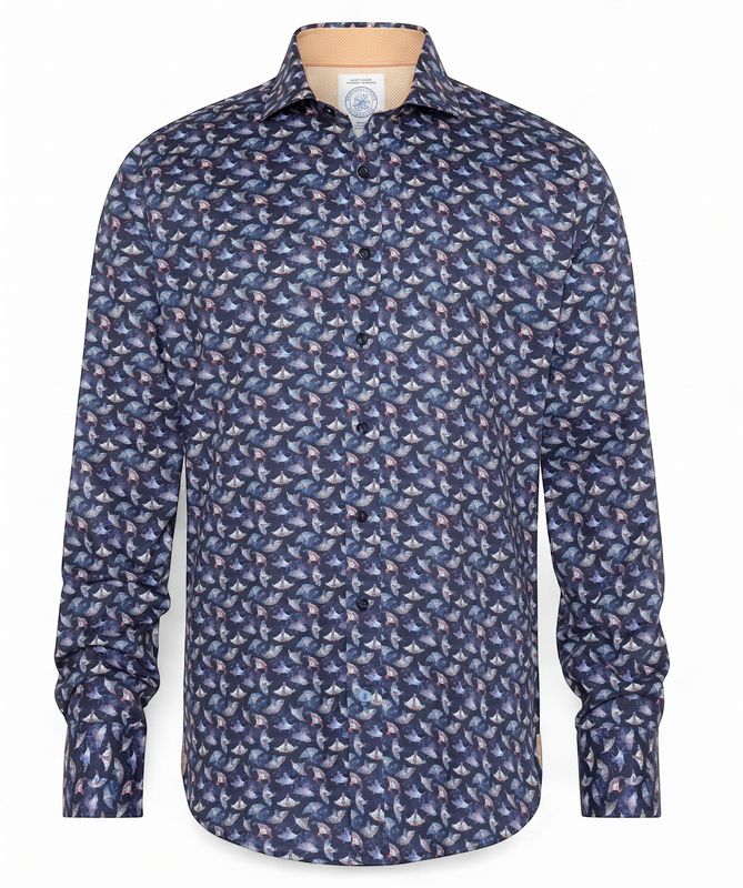 FNF - 31.001 - Navy Tajine Long Sleeve Shirt