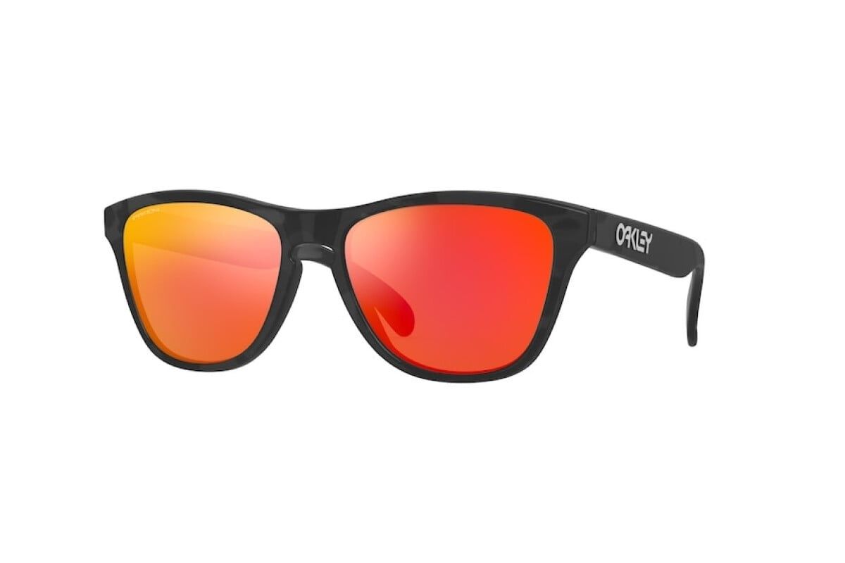 Oakley - Youth Sun Glasses 900629, Colour: Matt Black Camo Prizm Ruby, Description: Frogskins XS