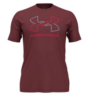 Under Armour - Tees - UA GL Foundation Update SS - 1382915-625, Colour: Maroon-625, Sizes: XSmall