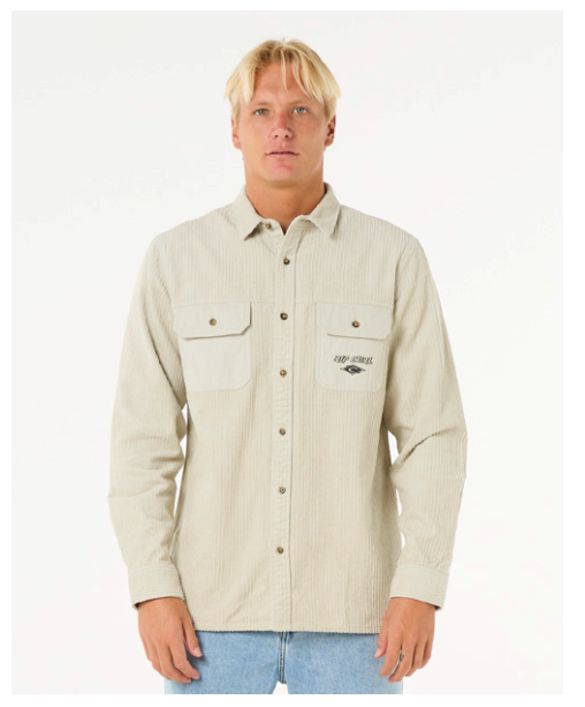 Rip Curl - Raw Energy Cord L/S Shirt, Colour: Bone, Sizes: Small
