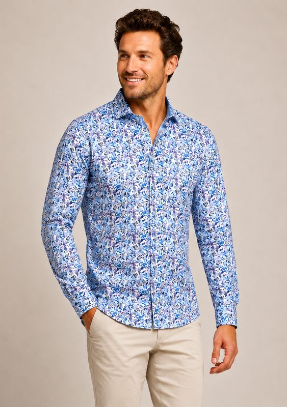 FNF - Long Sleeve Shirt - Cobalt Citrus  - 31.003