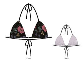Lizzy - Victorie - Bikini Top - LS23371, Colour: Dark Floral, Sizes: 28